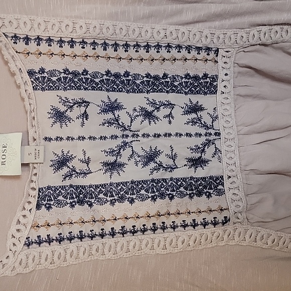 Knox Rose S Boho Embroidered Blouse - Picture 3 of 5